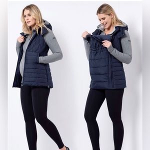 Navy 3 in 1 Maternity Vest